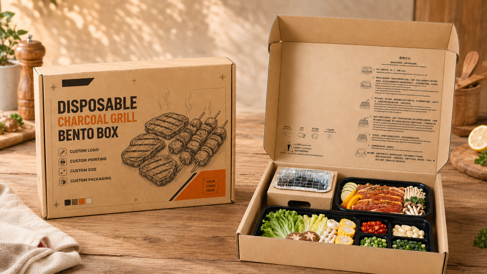 Ready2BBQ product packaging scene